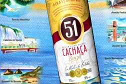 Pirassununga 2025 - a Cachaça 51 de exportação chega a Portugal - Nova embalagem decorativa com ilustrações assinadas pela artista plástica brasileira Tereza Perman 