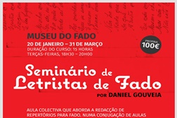 Seminário de Letristas com Daniel Gouveia no Museu do Fado