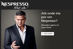 George Clooney junta-se ao francês Jean  Dujardin na nova campanha Nespresso