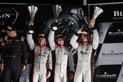 Filipe Albuquerque no pódio no Blancpain Endurance Series