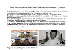 Chef José Júlia Vintém "enfrascado" na Feira dos Porcos em Portalegre