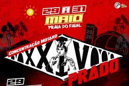 24.ª Concentração do Moto Clube Prado realiza-se nos dias 29 a 31 de maio