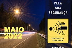 Radares PSP Localizações em Maio 2022 - Por data, distrito e localização