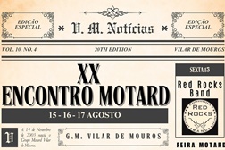 XX Encontro Motard, Vilar de Mouros, de 15 a 17 de agosto