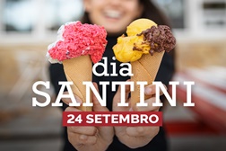 Santini faz 73 anos e celebra “à antiga” com oferta de gelados