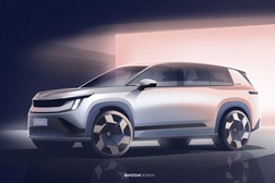 Škoda apresenta esboços do exterior do seu novo PEAQ - Os primeiros esboços exteriores do grande SUV elétrico oferecem um primeiro vislumbre das suas linhas simples e do seu design cheio de personalidade