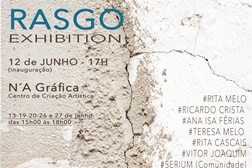 A Gráfica recebe exposição de artes plásticas RASGO  - Curadoria do projeto Atelier :2 Pontos