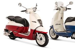 Gama Peugeot Django 125 com novas cores para 2022