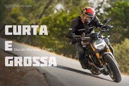 Teste Ducati Monster 1200S 2017 - Curta e grossa