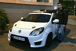 André Oliveira com Twingo R2 na Taça FPAK Ralis asfalto