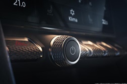 Os botões elegantes do novo AMAROK - Uma combinação entre ecrãs tácteis modernos e botões intuitivos 