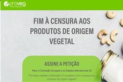 Petição para o fim da “censura aos produtos de origem vegetal” - Uma iniciativa da ProVeg International, Oatly e Upfield
