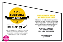 "Fotografia para Redes Sociais" com Instagrammer Daniel Cerejo no Alegro 