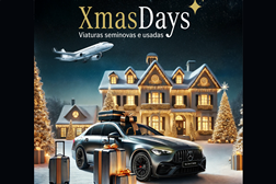 Soc. Com. C. Santos oferece férias a quem comprar automóvel nestas Festas - Na compra até 31 de dezembro de um automóvel seminovo ou usado Mercedes-Benz ou smart