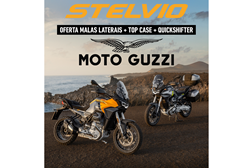 Campanha com a Moto Guzzi Stelvio - oferta de acessórios