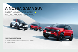 Opel promove campanha de retoma na aquisição para a gama SUV - Oferta de até 5.000 euros adicionais de valor de retoma 