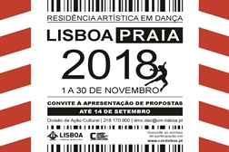 Residência Artística em Dança Lisboa - Praia 2018 - Candidaturas até 14 de setembro