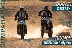 Vídeo do Comparativo Ducati DesertX vs Triumph Tiger 900 Rally Pro - Gregos e Troianos