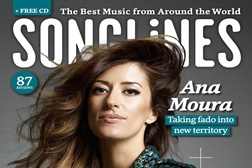 Ana Moura na capa da revista Songlines antes do regresso a Londres