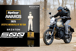 Brixton Crossfire 500 XC é Motociclo do Ano no TopGear Awards 2025.