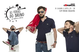 Bruno Nogueira vai de férias para as Manhãs da Rádio Comercial e leva a Joana Azevedo consigo