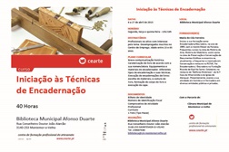 CURSO INICIAÇÃO ÀS TÉCNICAS DE ENCADERNAÇÃO