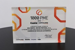 Multimoto eleita Melhor Empresa no Comércio de Veículos Automóveis 
