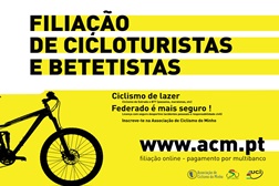 Ciclismo de lazer: Federado é mais seguro! - Seguro desportivo 2º semestre - Preço especial