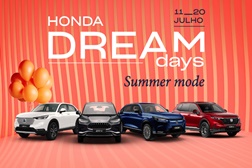 Honda DREAM DAYS – Summer Mode de 11 a 20 de Julho - Oportunidades únicas e exclusivas nos concessionários Honda 