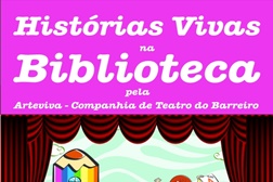 Histórias Vivas na Biblioteca do Barreiro com "A que sabe a Lua?" e "Papá, por favor apanha-me a Lua"