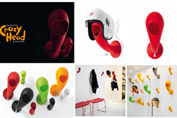 Crazy Head: o porta-capacete para pendurar na parede