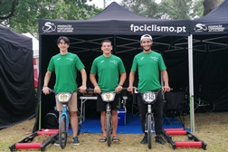 Seleção Nacional com três corredores em Zolder