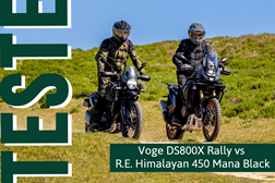 Contraponto Voge DS800X Rally e Royal Enfield Himalayan 450 Mana Black - O tamanho não importa!