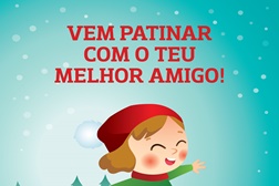 Este Natal brinque com o seu cão na pista de gelo do Alegro Alfragide