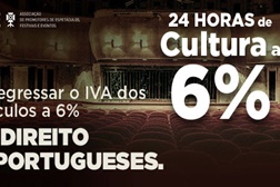 24 Horas de Cultura com IVA a 6%