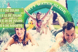 Fruut e the city water slide estabelecem parceria