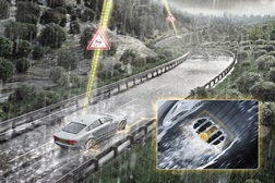 Continental apresenta novos conceitos de assistência para deteção antecipada do risco de situações de aquaplanagem 