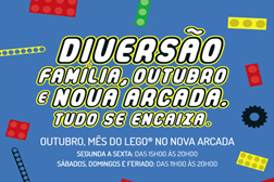 Nova Arcada dedica o mês de outubro ao Lego