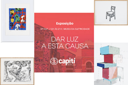 "Dar a Luz a esta Causa" -  Leilão solidário de arte contemporânea apoia saúde mental de crianças e jovens - No Museu da Eletricidade