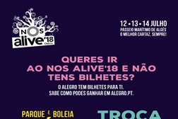 Alegro Alfragide oferece bilihetes para o NOS Alive'18
