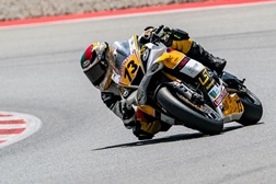 JrGP, 2023, Barcelona - Gonçalo Ribeiro azarado nas Stock - Cai na volta de aquecimento