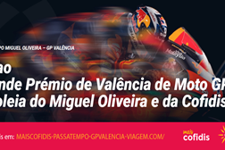 A Cofidis apoia o desenvolvimento de jovens talentos e por isso é patrocinador oficial do piloto Miguel Oliveira - Um grande prémio para dois