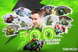 SBK, 2022, Donington Park - Os 500 pódios da Kawasaki - Depois de Donington, são agora 502