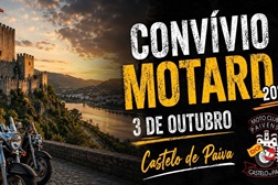 Convívio Motard em Castelo de Paiva, no dia 3 de outubro