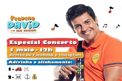Concerto online do Pequeno David e os Sem Soninho