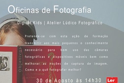 Oficina de Fotografia Digital Kids dia 30 de Agosto na Livraria Ler Devagar