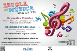Escola de Música de Vila de Rei inicia actividade em Fevereiro