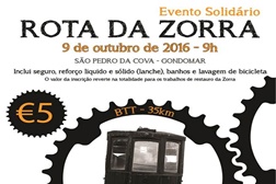 Rota da Zorra - Evento Solidário - Inscrições abertas