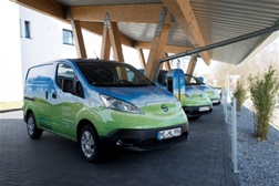 Padaria sem carbono com a ajuda da Nissan e-nv200