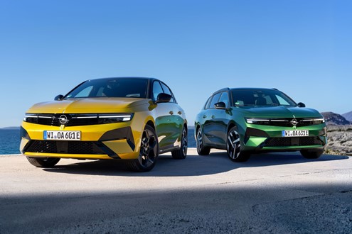 Novo Opel Astra está disponível nas versões a bateria Astra Electric, Híbrido plug-in, Híbrido ou com eficiente motor Diesel